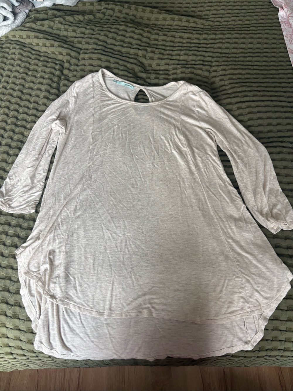 Maurices Light Beige Swing Tunic Top
